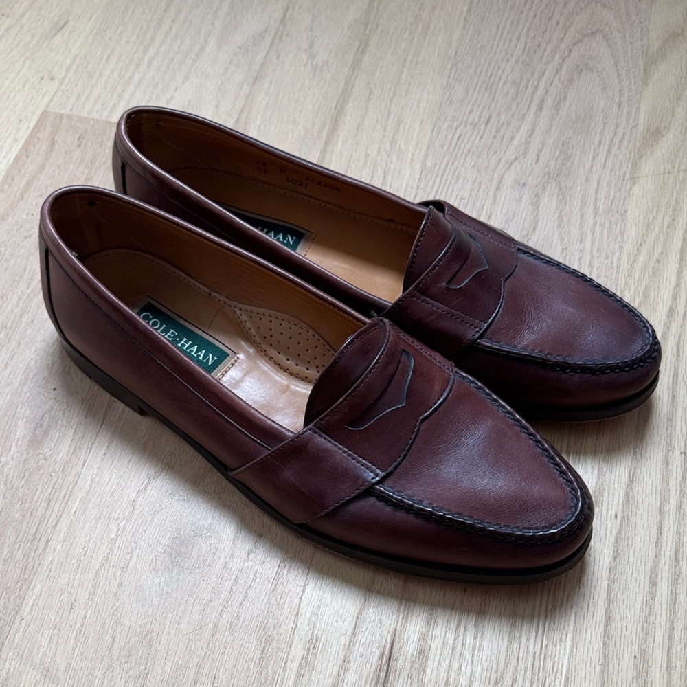 Cole Haan Men's Dark Brown Leather Loafers